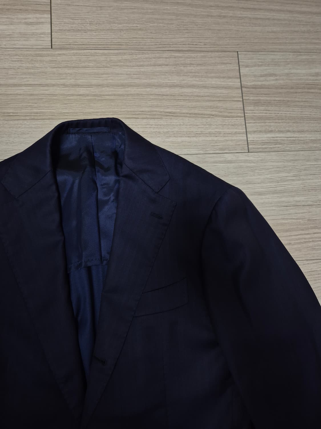 브릴라퍼일구스토 네이비 수트 48,링자켓,라르디니,빔즈 상품이미지2