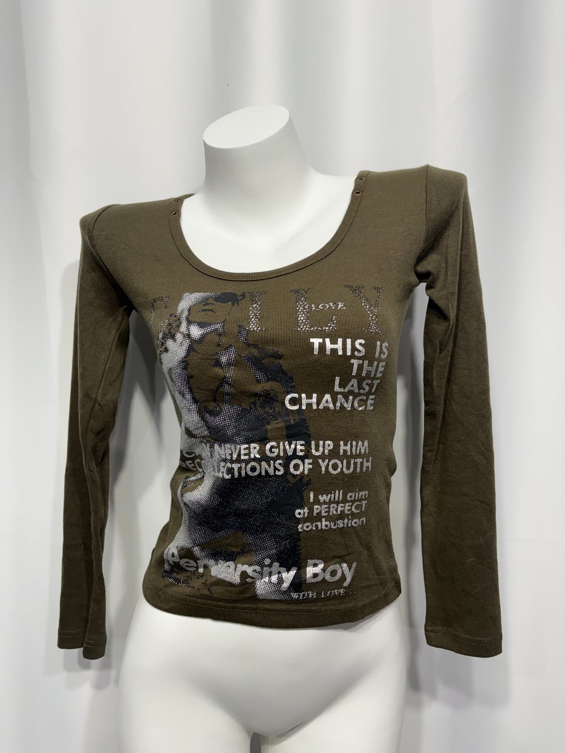 🎸카키 프린팅 롱 슬리브🎸 상품이미지4