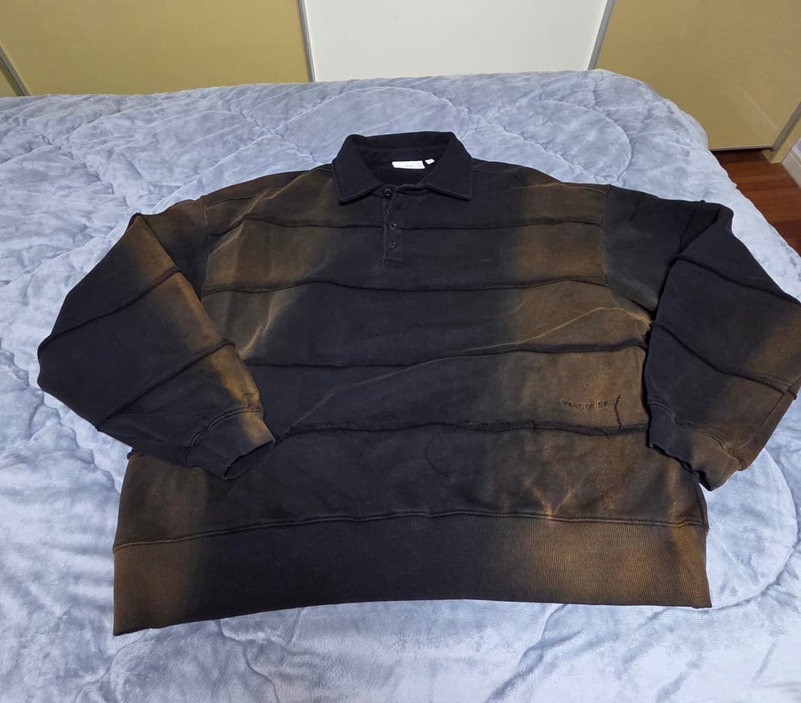 [M] 이에이 맨투맨 블랙 상품이미지1