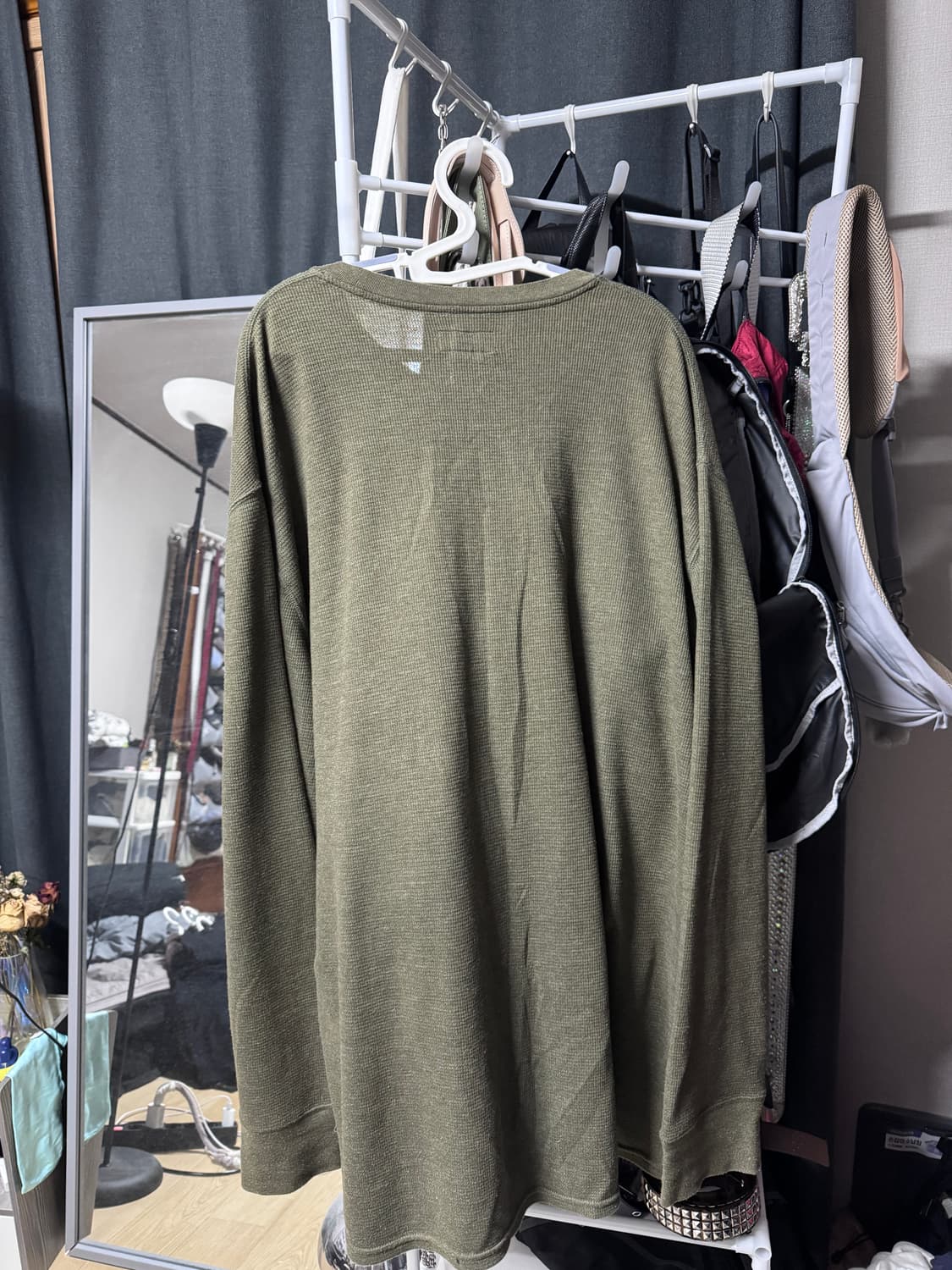 폴로 롱슬리브 카키색 XL 상품이미지2