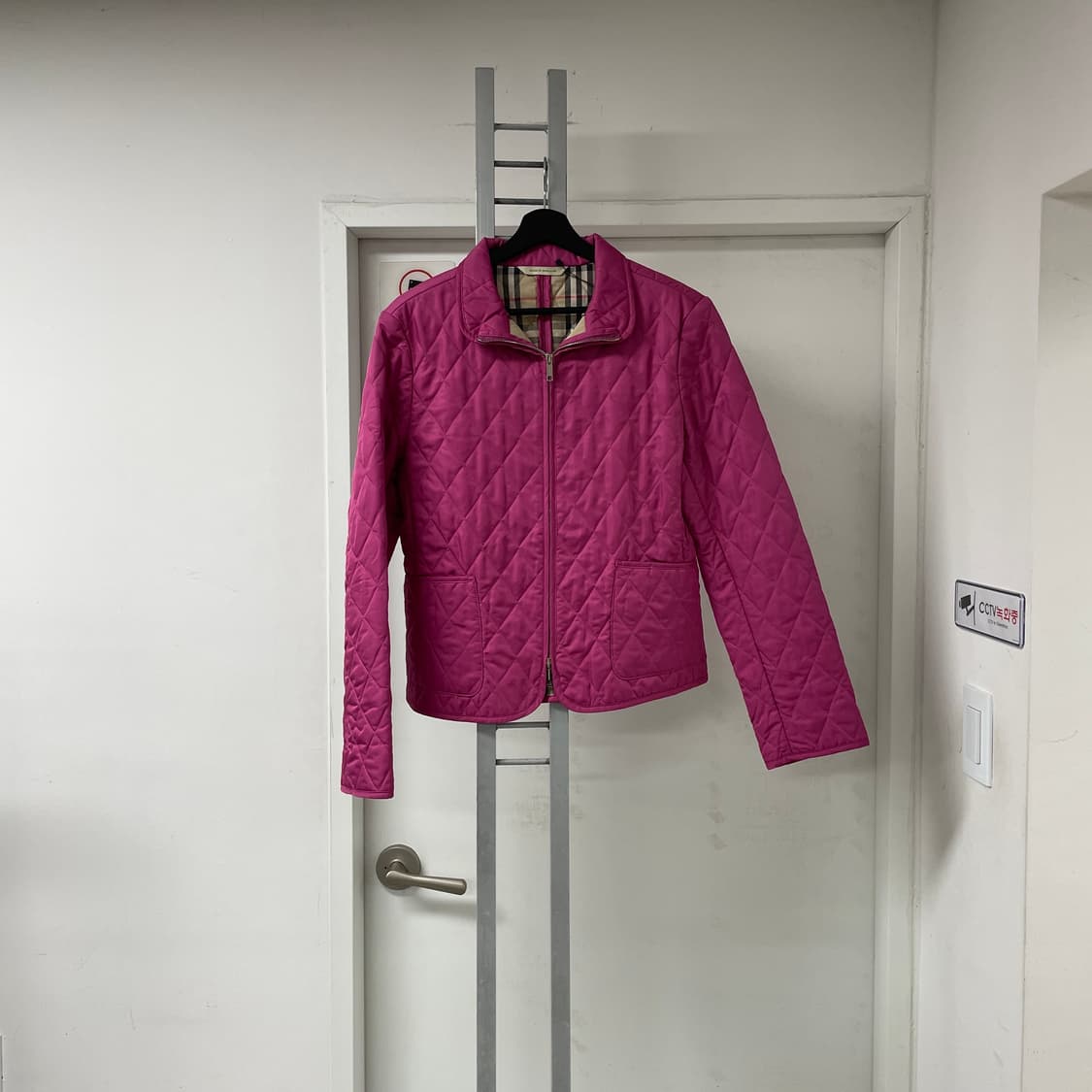 버버리 퀄팅 자켓 핑크 M(W) 상품이미지1