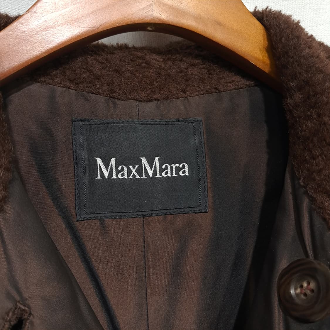 CN899W M 막스마라 알파카 버진울 부클 클래식 테디 코트 상품이미지5