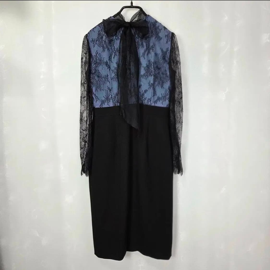 [MOJO.S.PHINE] 모조에스핀 블루 레이스 시스루 리본 원피스 상품이미지3