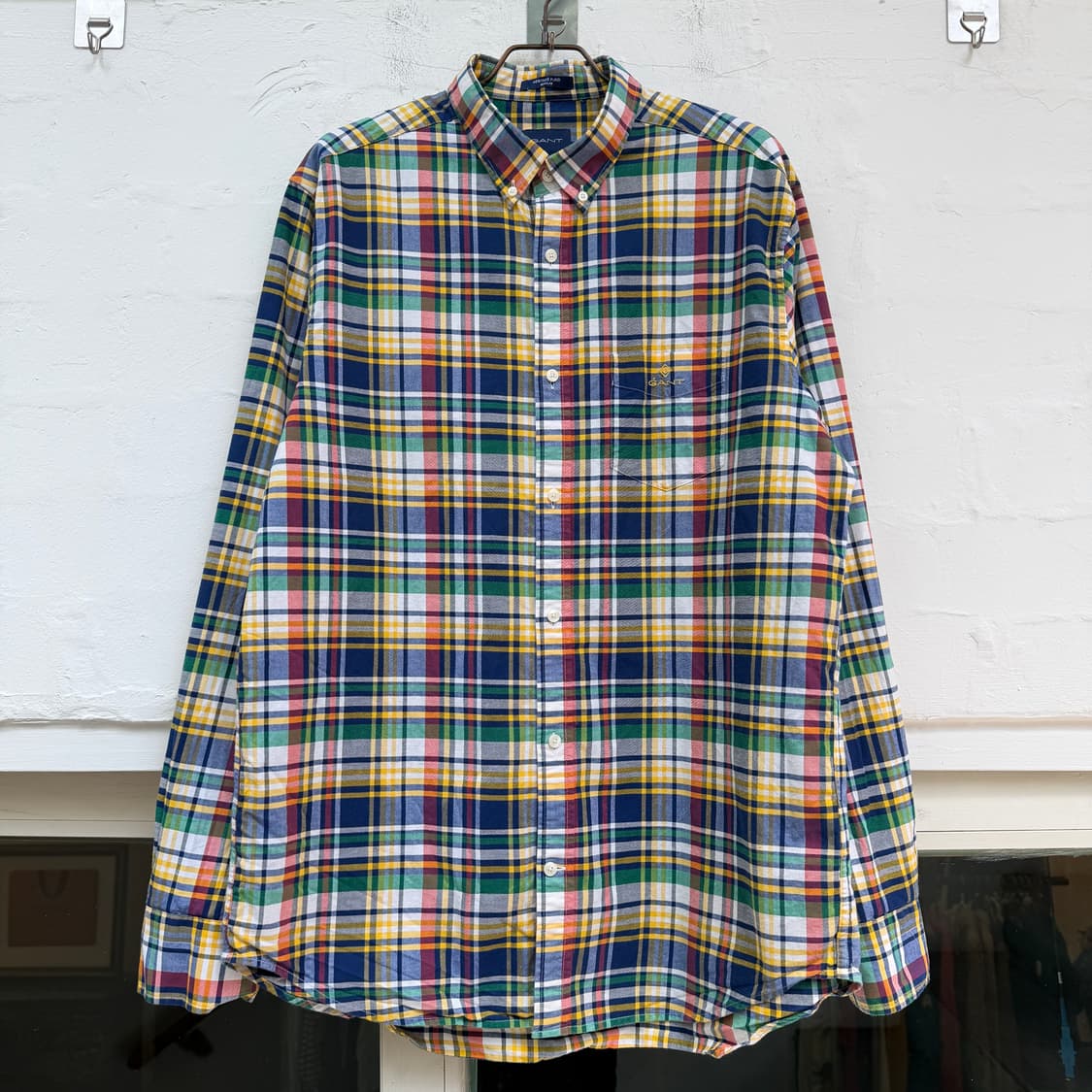 Gant 간트 헤리티지 플래드 체크 긴팔 버튼 다운 셔츠 L 상품이미지1