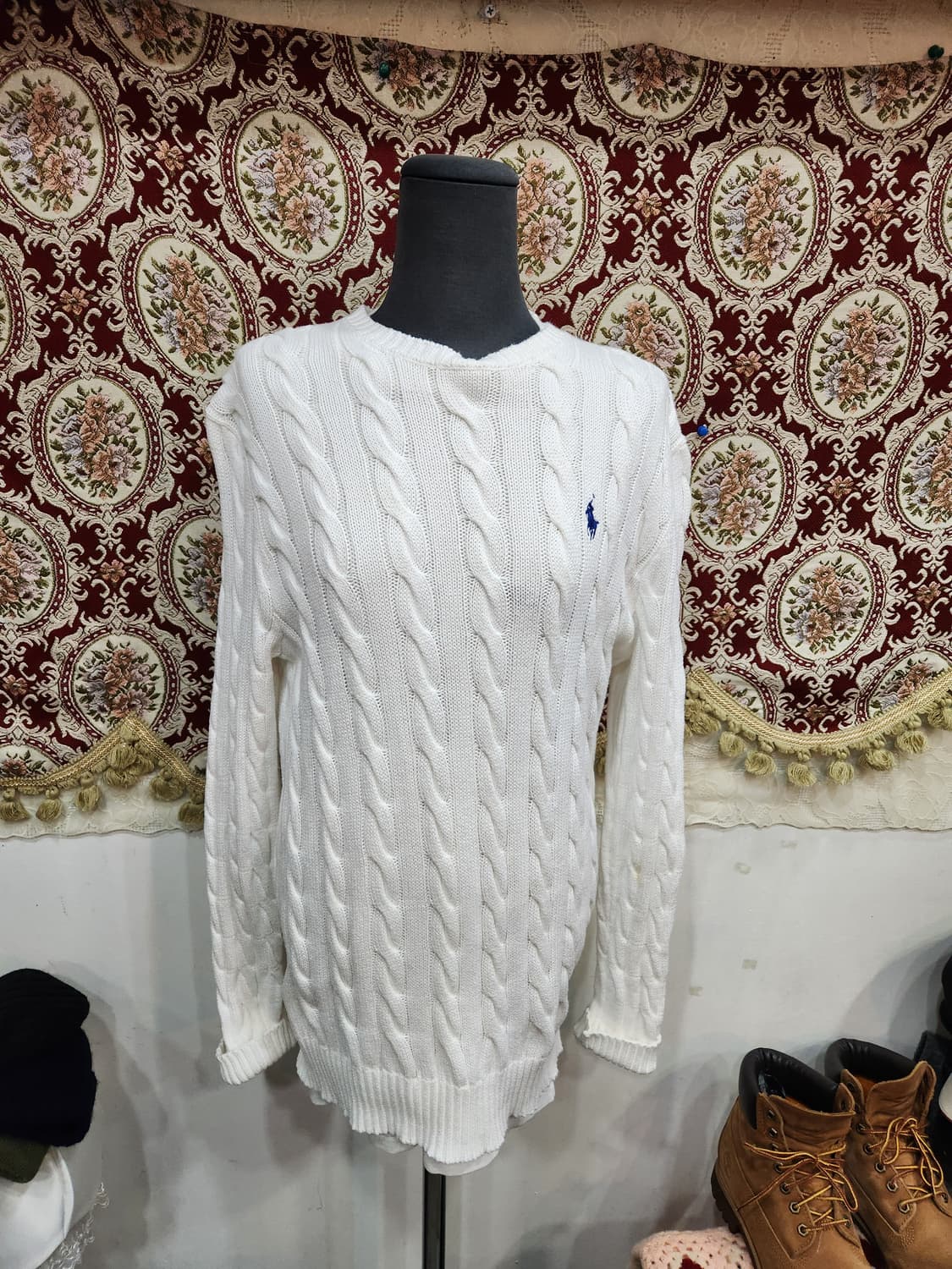 폴로 랄프로렌 화이트 꽈배기 코튼 니트

 상품이미지1