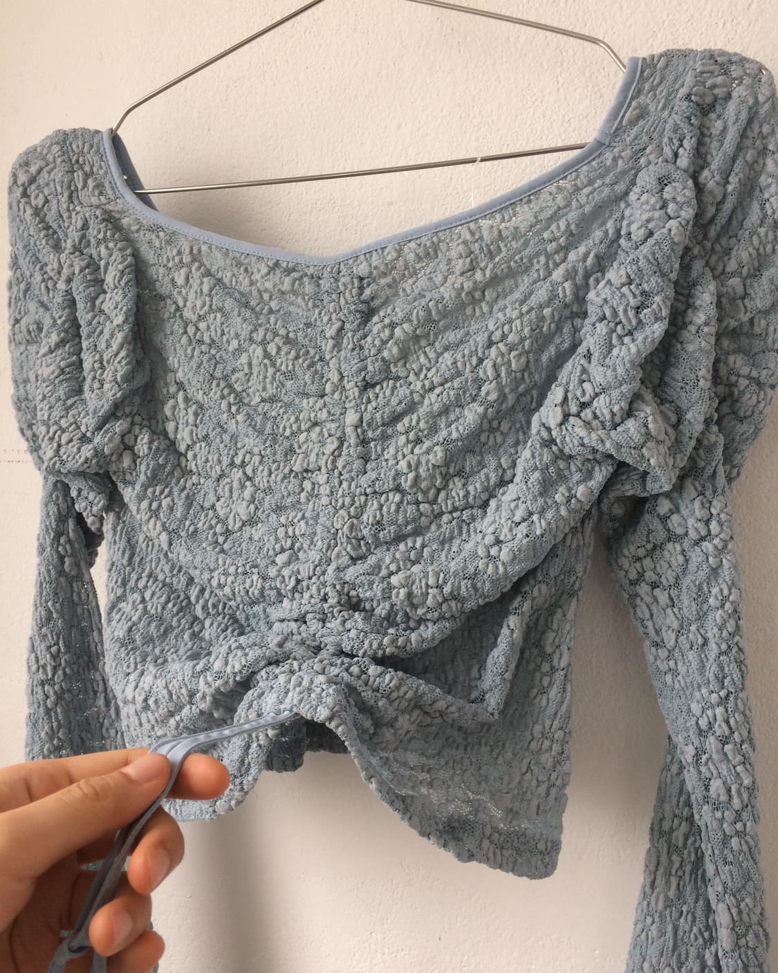 Flower pattern mesh sleeve 상품이미지4