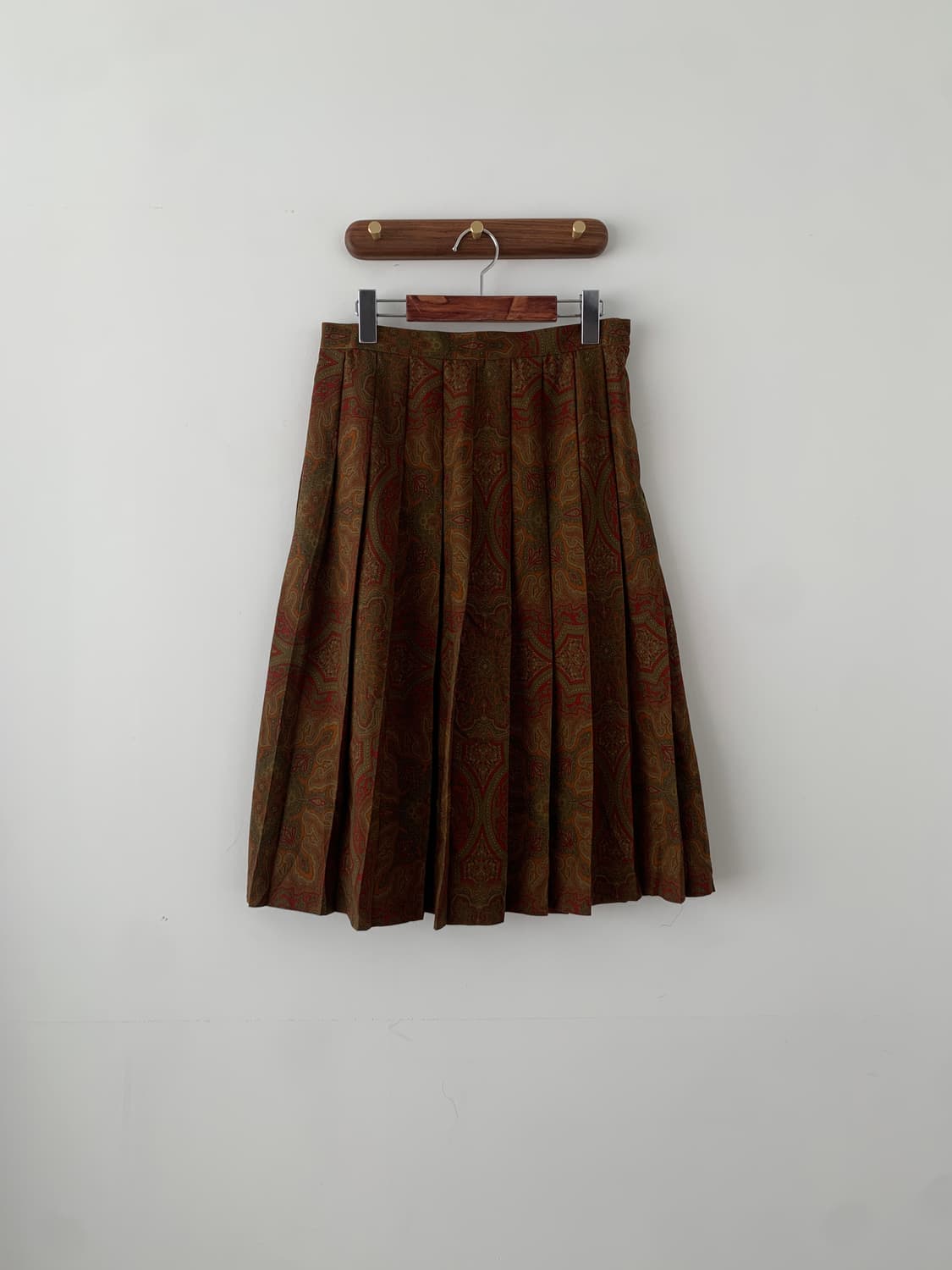 버버리 페이즐리 울 플리츠 스커트 상품이미지1