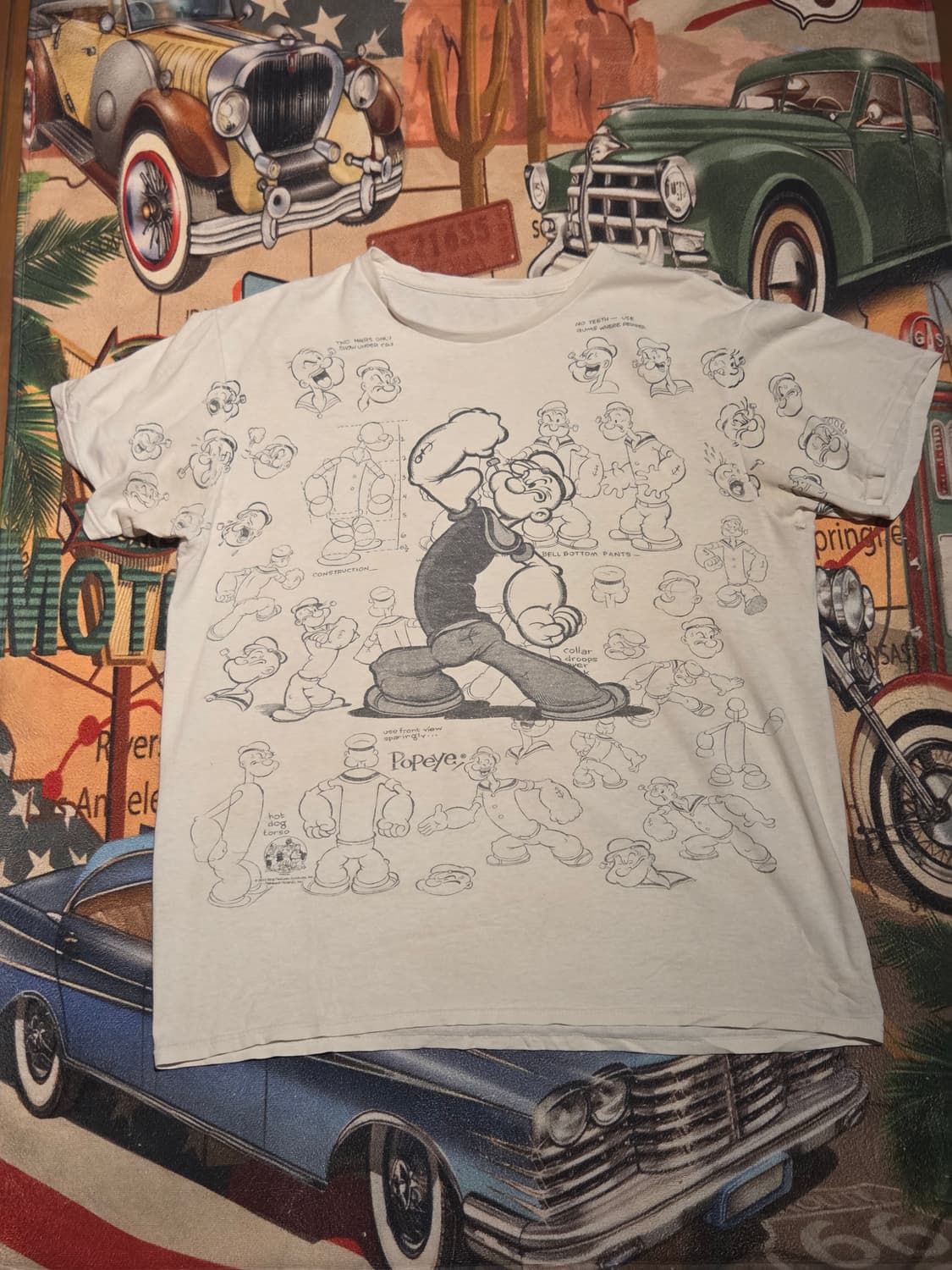 뽀빠이 빈티지 티셔츠 상품이미지1