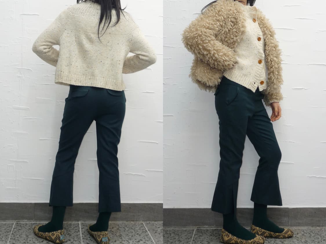 teal bell flare pants 상품이미지3