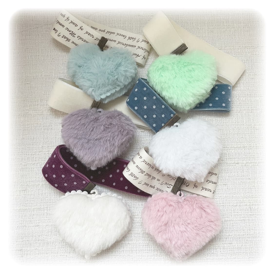 ⊰pink fluffy heart⊱ bookmark 상품이미지4