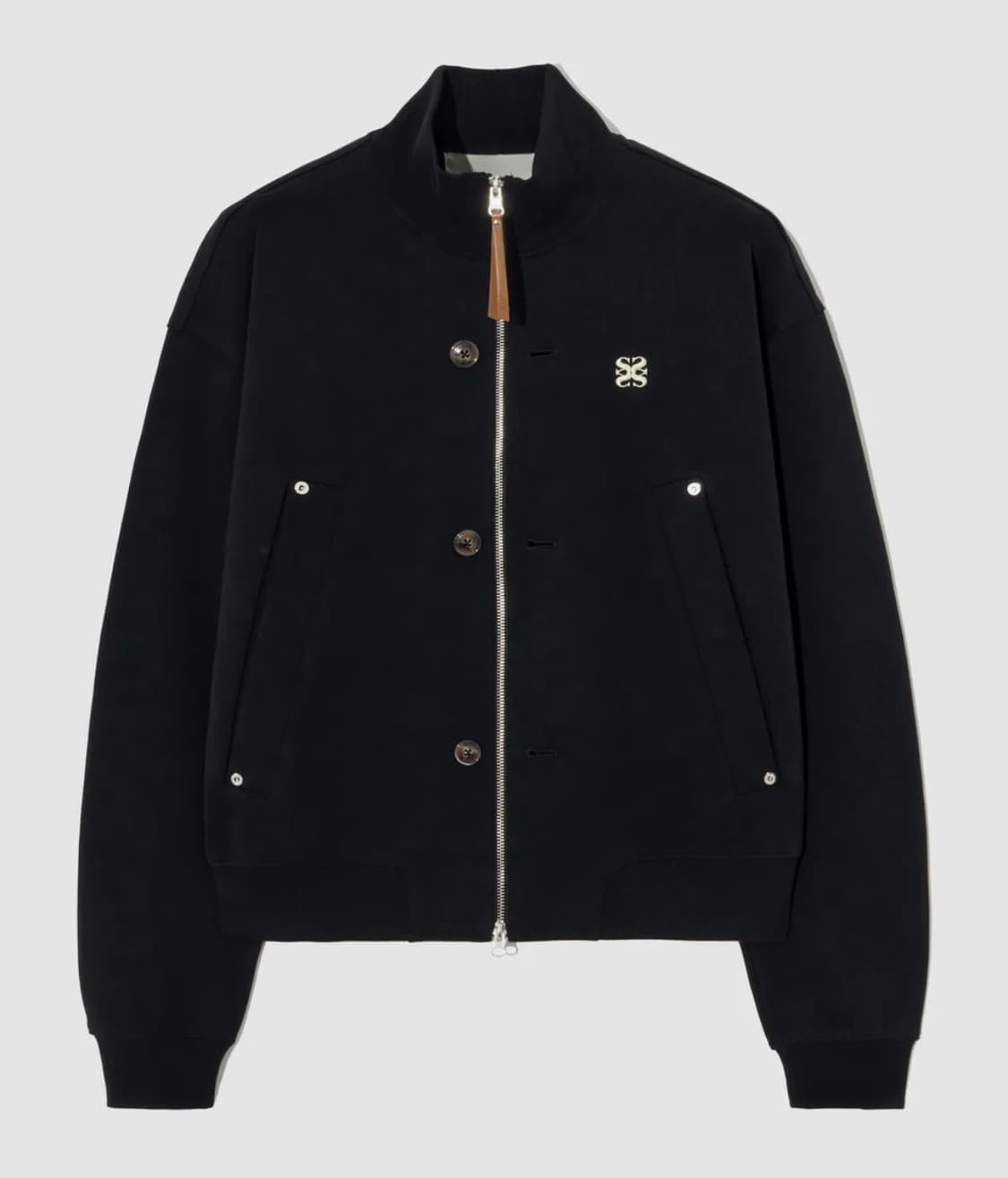 세터 테오 코튼 올데이 풀 집업 오가닉 블랙 상품이미지2