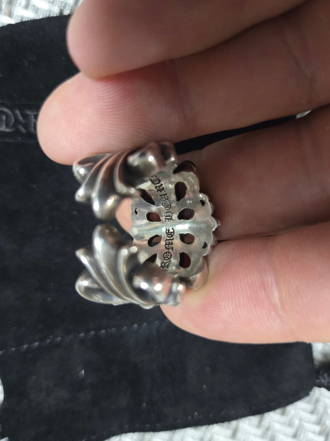 크롬하츠 더블 플로랄 반지(정품) 상품이미지8