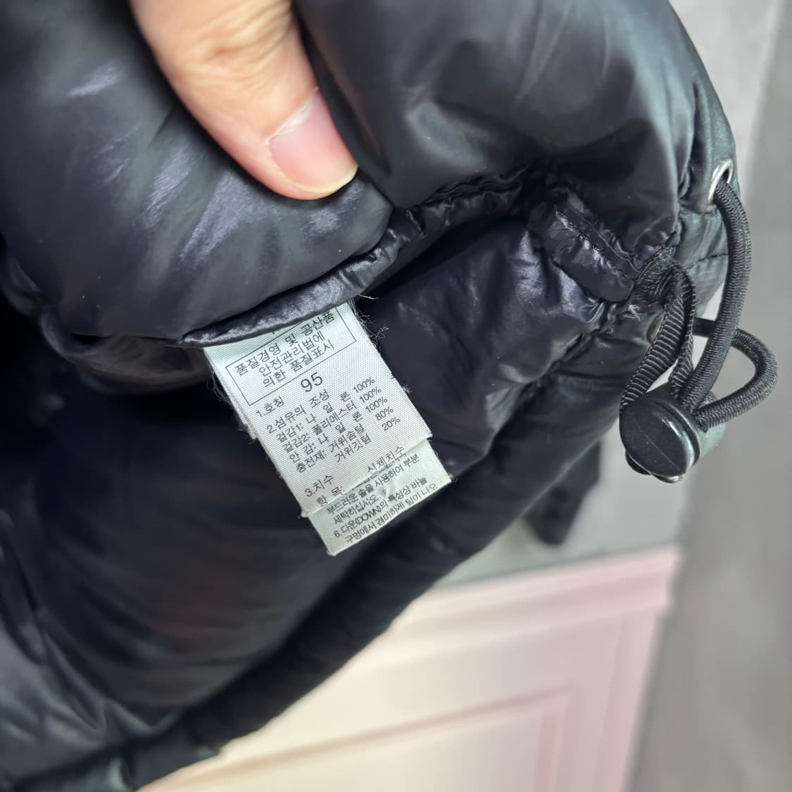 노스페이스 700LTD 눕시 구스다운 패딩 브라운 블랙 상품이미지3