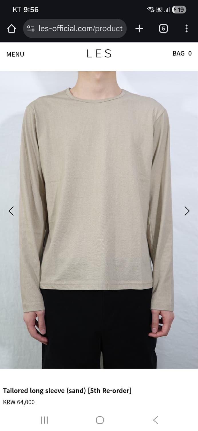 les 롱슬리브 2사이즈 상품이미지1