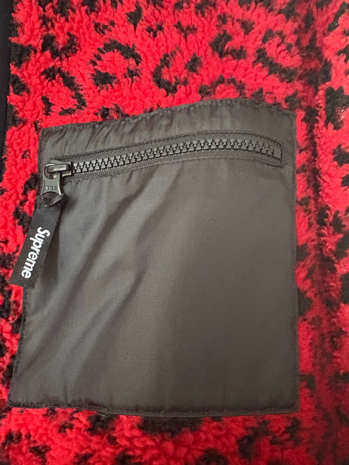 슈프림 리버시블 후리스 레드  상품이미지3