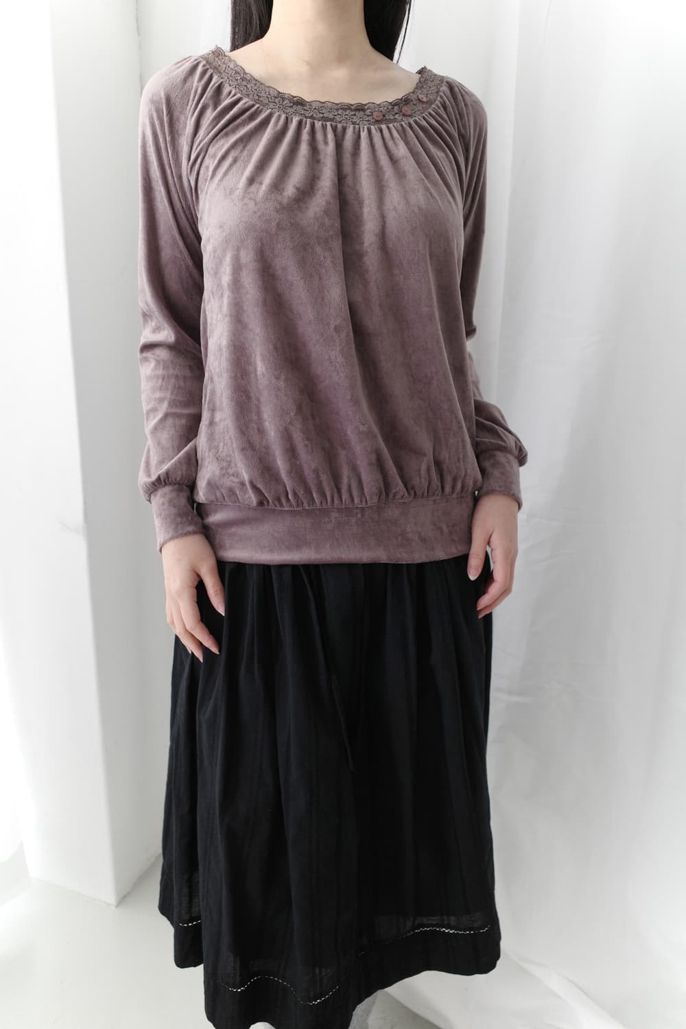 shirring button T  상품이미지6