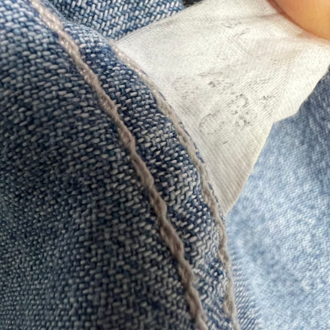 M) 리바이스 빈티지 데님셔츠 청남방 메이드인 홍콩 공용 상품이미지8