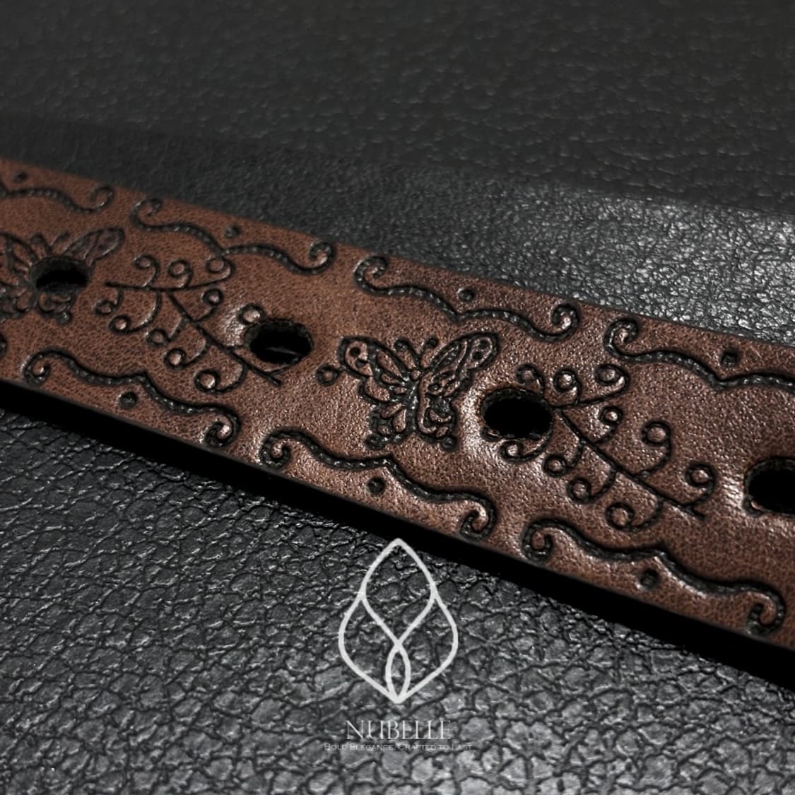 🌗 Ethnic embossed belt / 에스닉 음각 가죽 벨트 상품이미지6