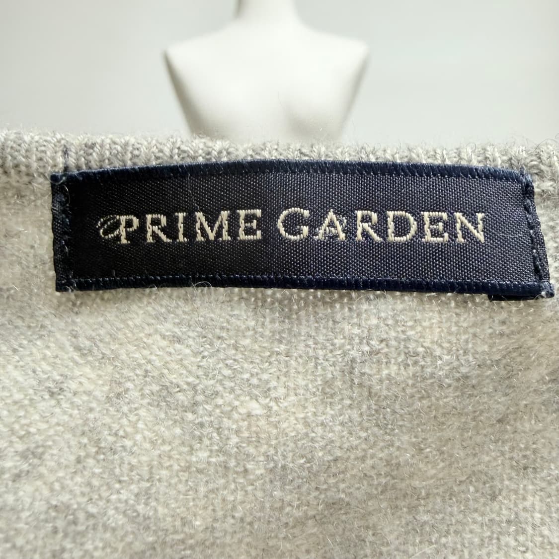 [캐시미어 100%] 그레이 브이넥 포켓 롱 니트 M 상품이미지4