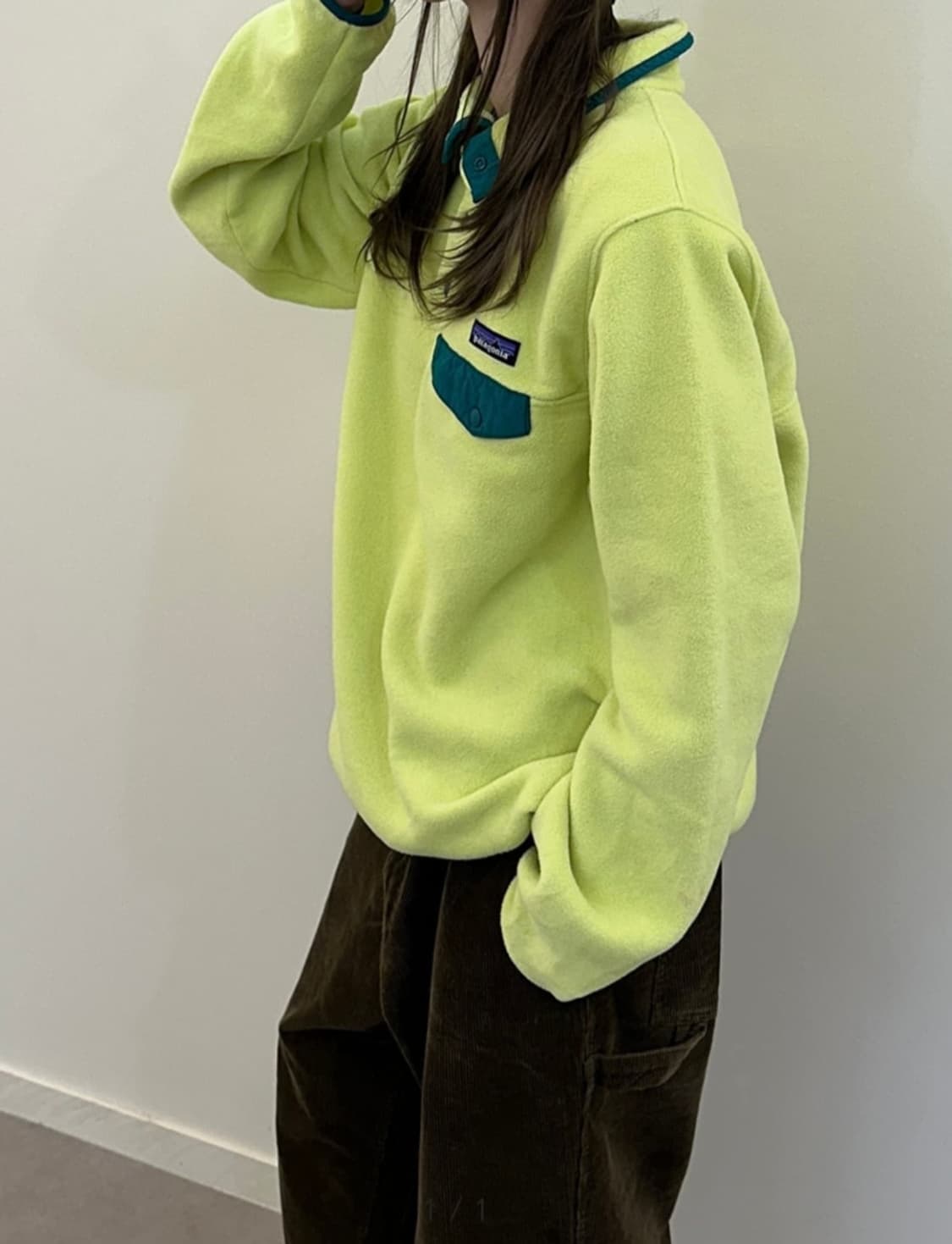 파타고니아 신칠라 라임 연두 L 상품이미지1