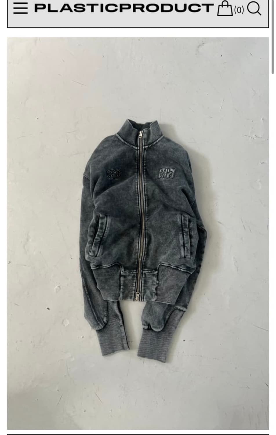 PLASTICPRODUCT MPa CONCRETE ZIPPED JERSE 상품이미지1