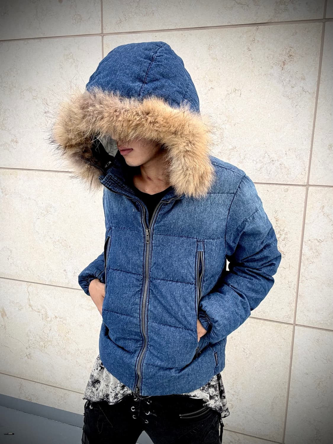 “BUFFALO BOBS” 00’s Archive Raccoon Fur  상품이미지1