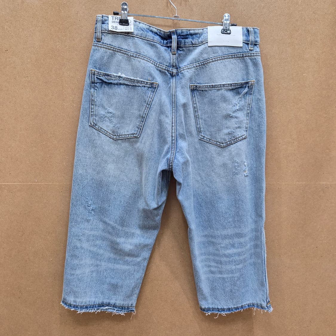 ​ZARA REFIX’D MAKERS 디스트로이드 데님 반바지 상품이미지8