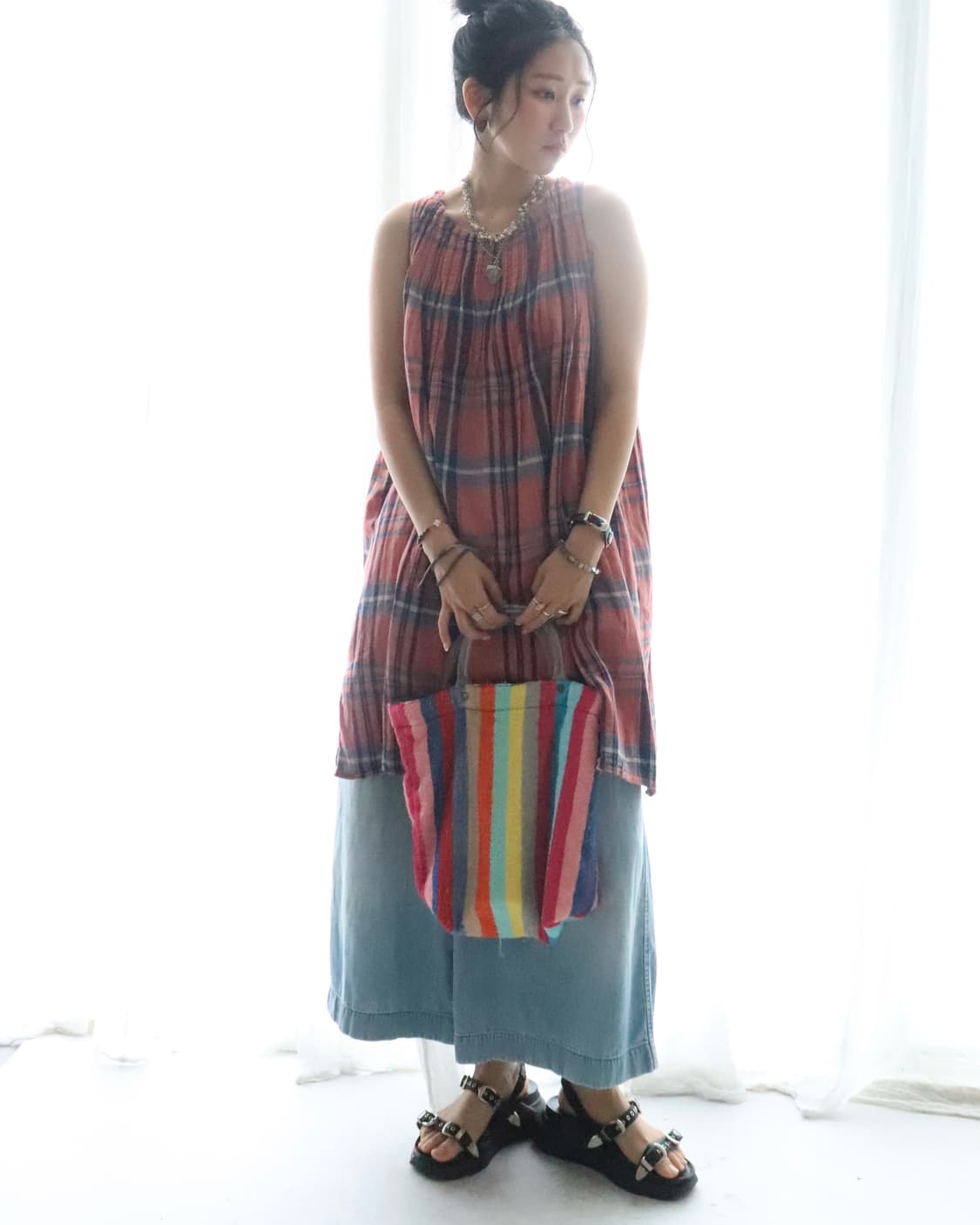 [Kapital] Check Tunic Dress 상품이미지2