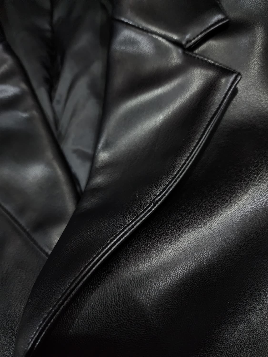 라퍼지스토어 포 우먼 블레이저 숏 버핑레더 자켓 가죽자켓 M 상품이미지5