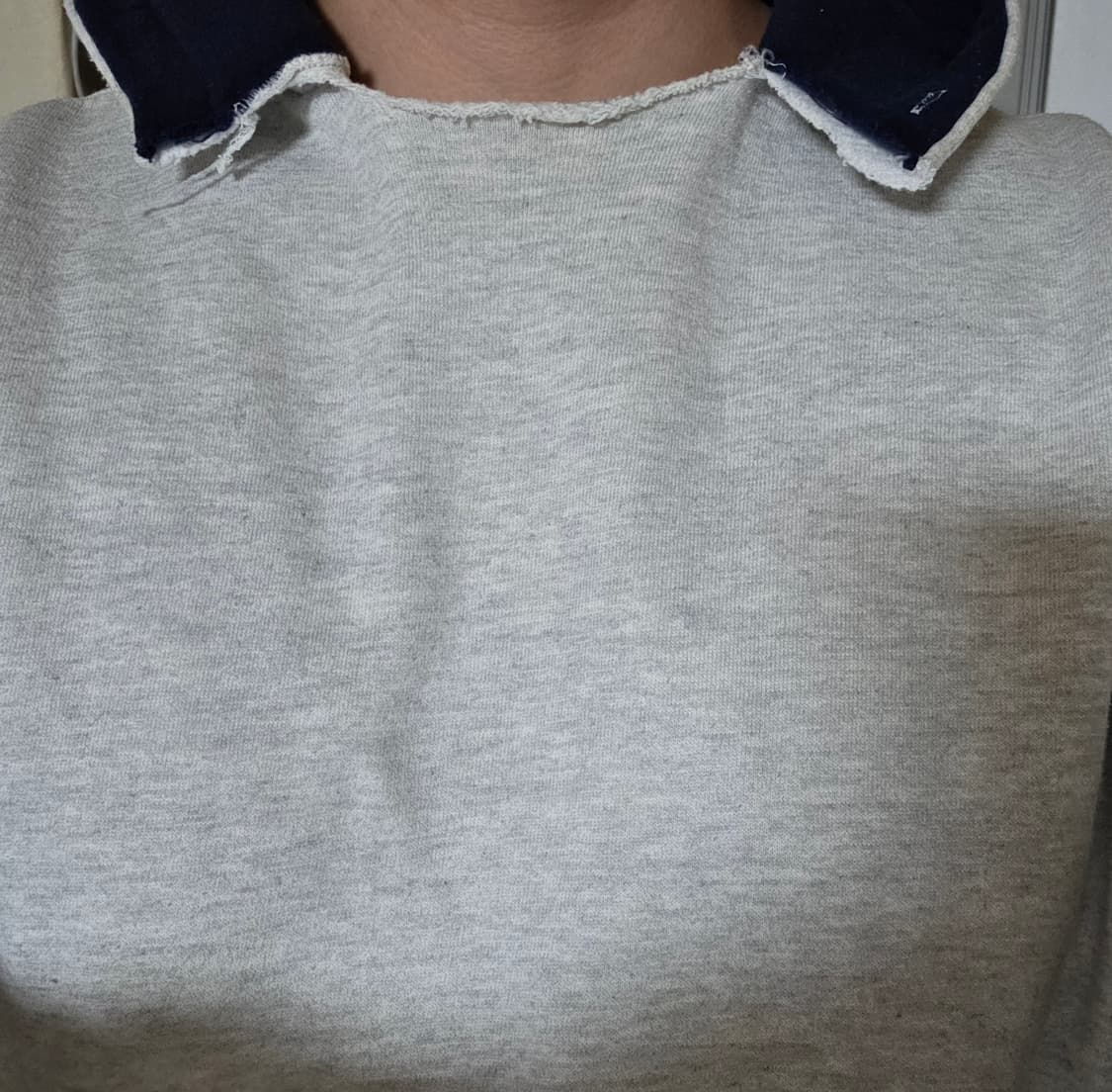 [XL] 90s 빈티지 러셀 애슬레틱 투톤 후드티 그레이/네이비 상품이미지6