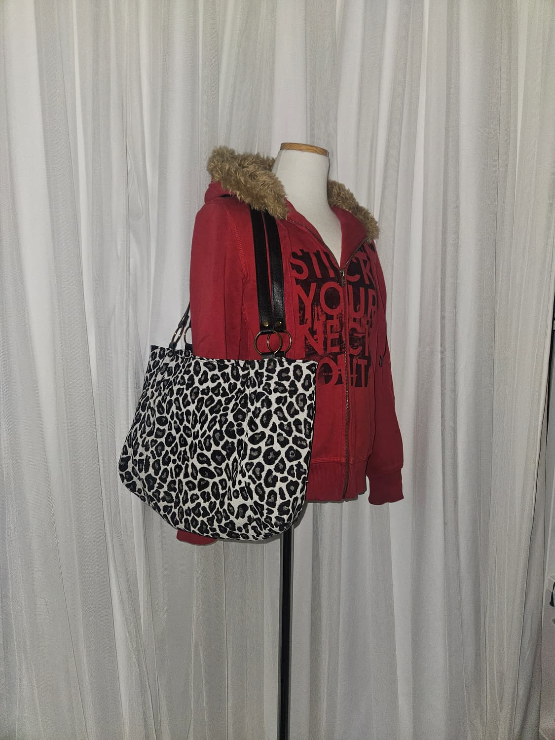 오네갸루 y2k  레오파드백 상품이미지1