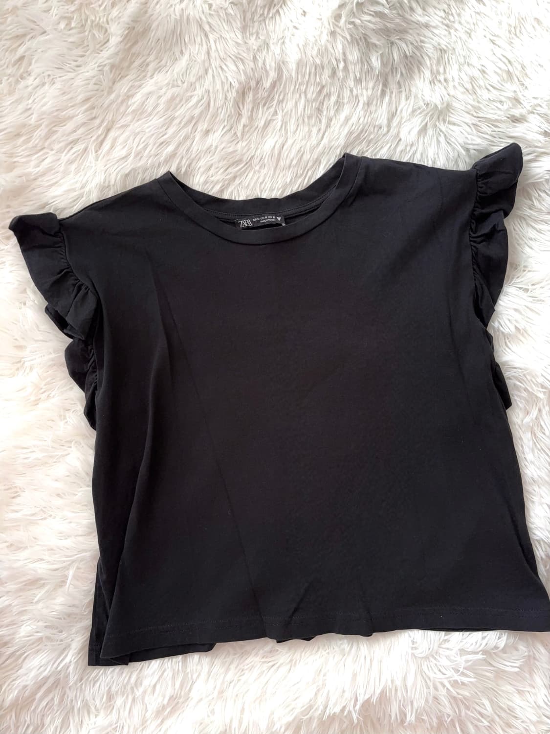 zara 자라 블랙 프릴 블라우스 상품이미지3