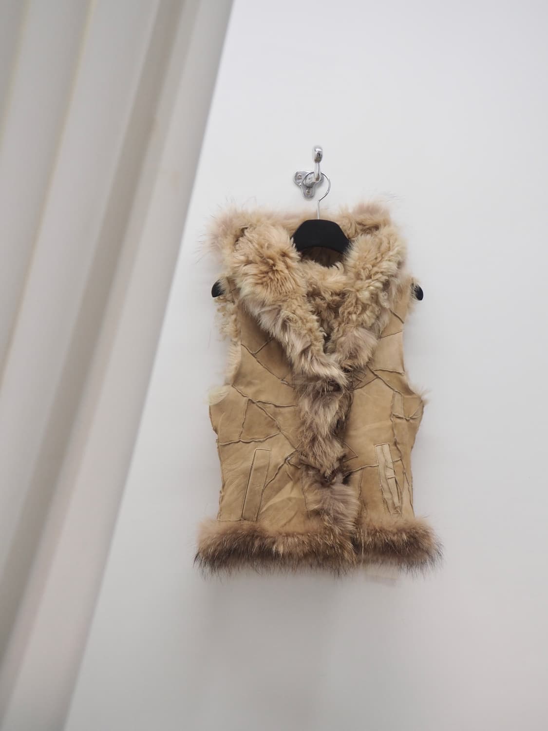 vintage sheepskin mouton fur vest  상품이미지1