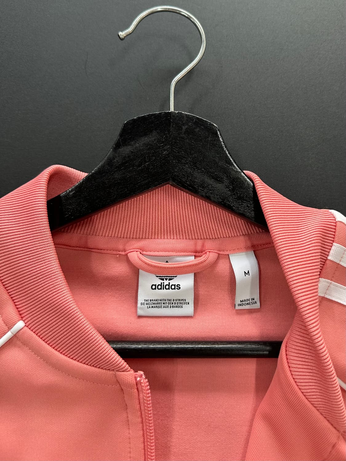 아디다스 슈퍼스타 트랙탑 져지 살몬핑크 상품이미지5