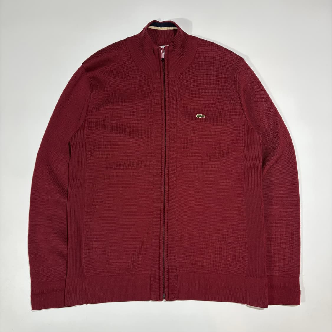 라코스테 레드 집업 니트 가디건 상품이미지1