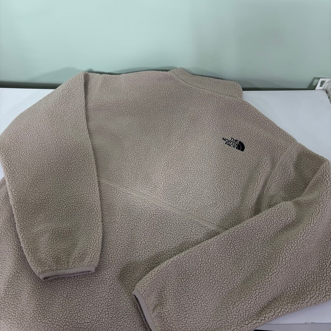 XL 노스페이스 베이지 반집업 후리스 상품이미지3