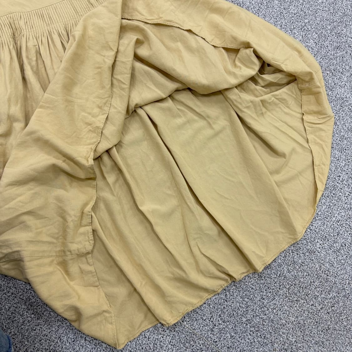 실측확인 르누보 린넨 반팔 롱 원피스 0415J 상품이미지4