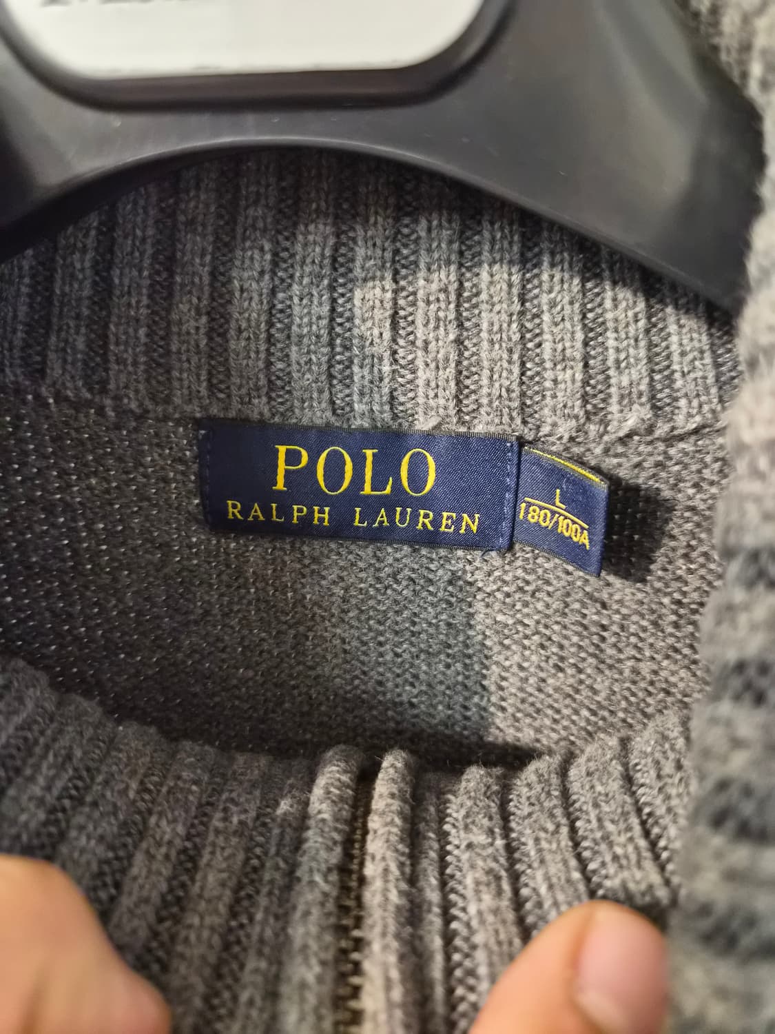 L) 폴로 랄프로렌 쿼터집업 니트 팝니다 상품이미지5