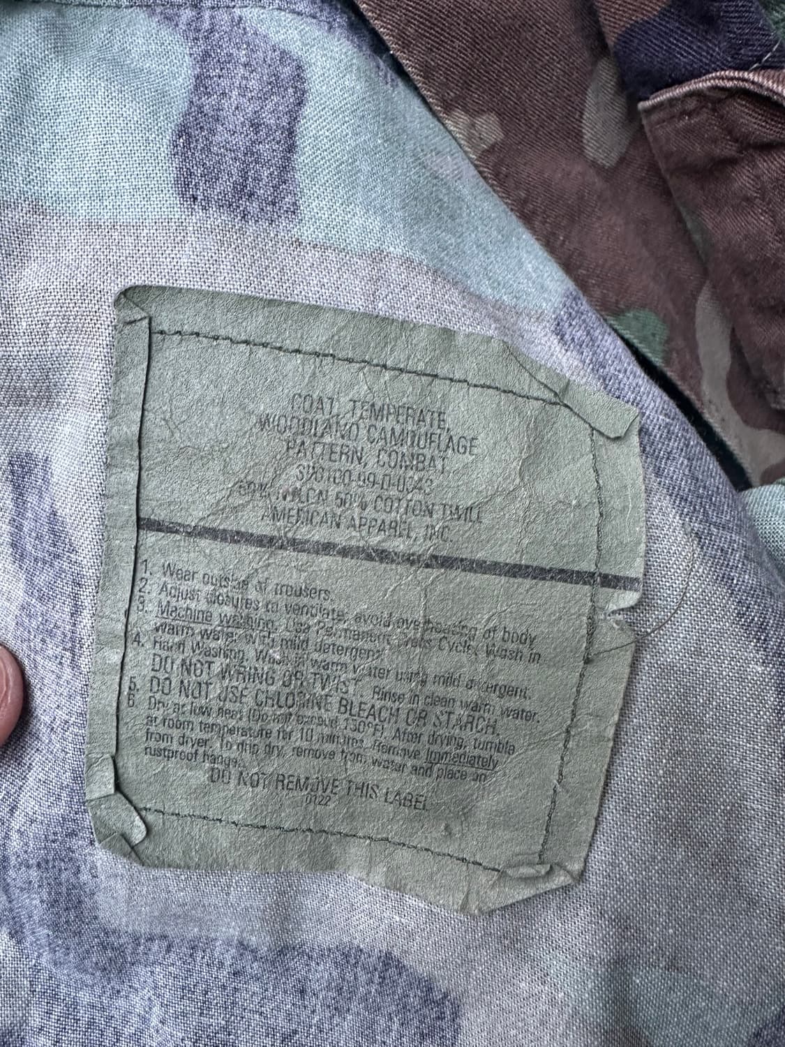 빈티지 90s 우드랜드 bdu 자켓  상품이미지4