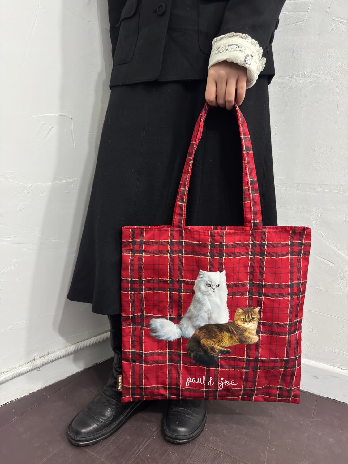 paul&joe cat check bag 상품이미지1