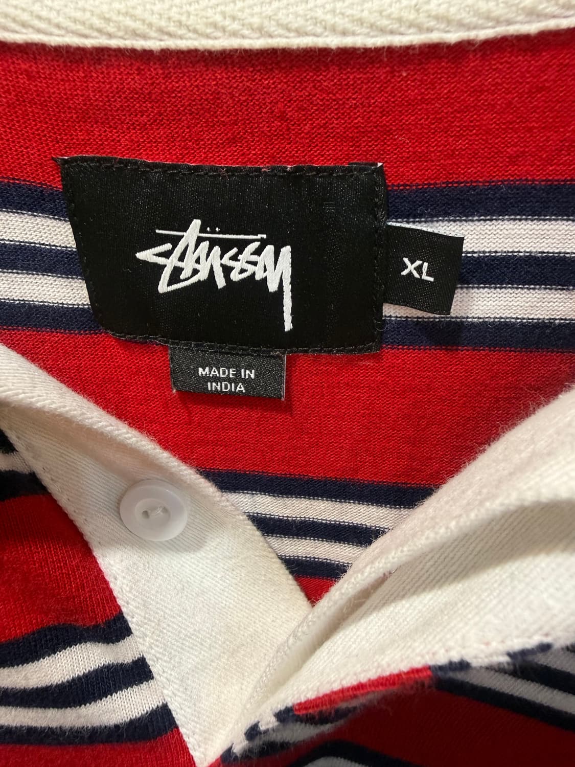 스투시 크레이지 스트라이프 럭비 티셔츠 상품이미지2