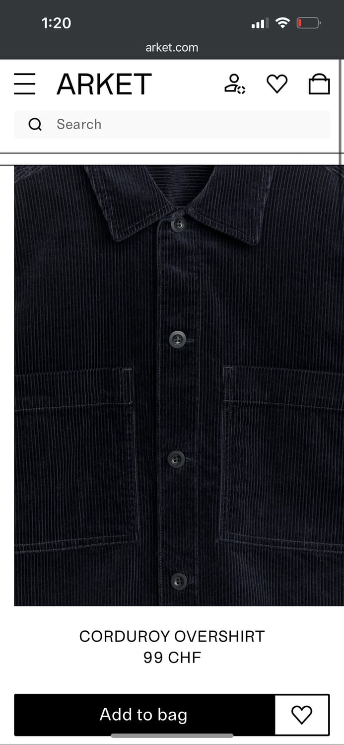 Arket 아르켓 스웨이드 자켓 M 상품이미지2