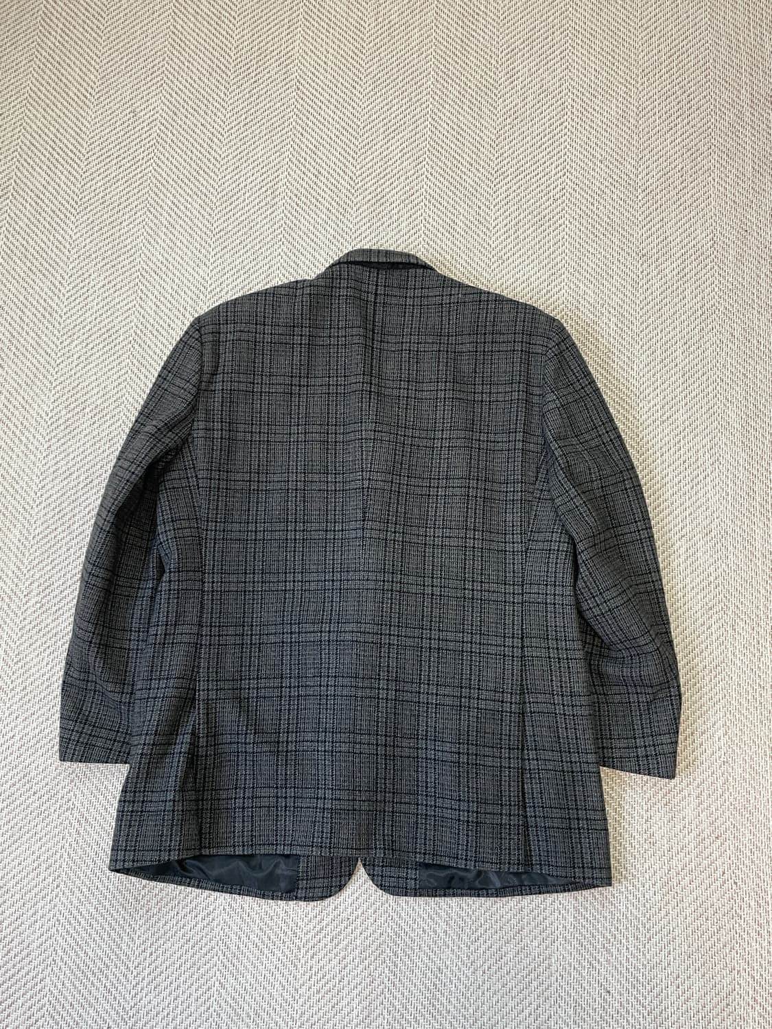 안토니오 푸스코 테일러드 캐시미어 체크 블레이저  상품이미지4