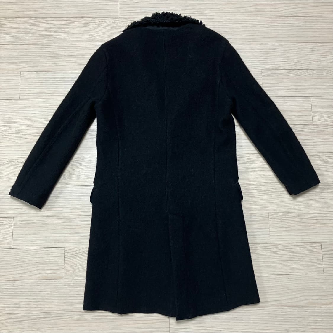 디젤 카라 부클 울 코트 블랙 Diesel 상품이미지2