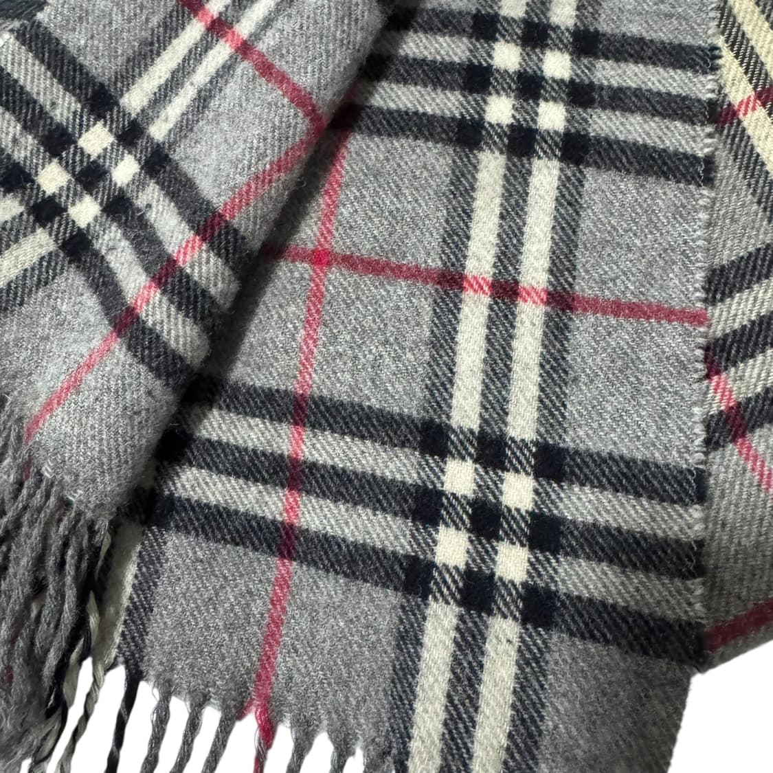 정품 버버리 노바체크 그레이 머플러 상품이미지4