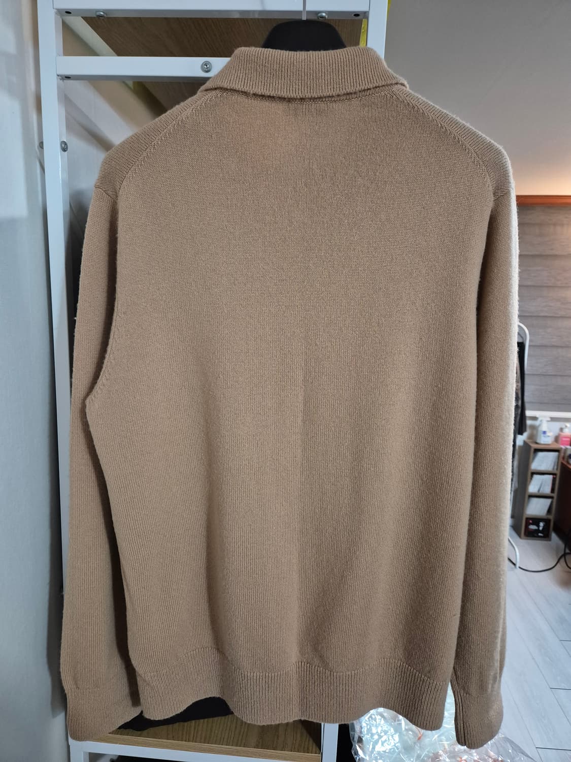 산드로옴므 캐시미어 카라니트 L 베이지 상품이미지2