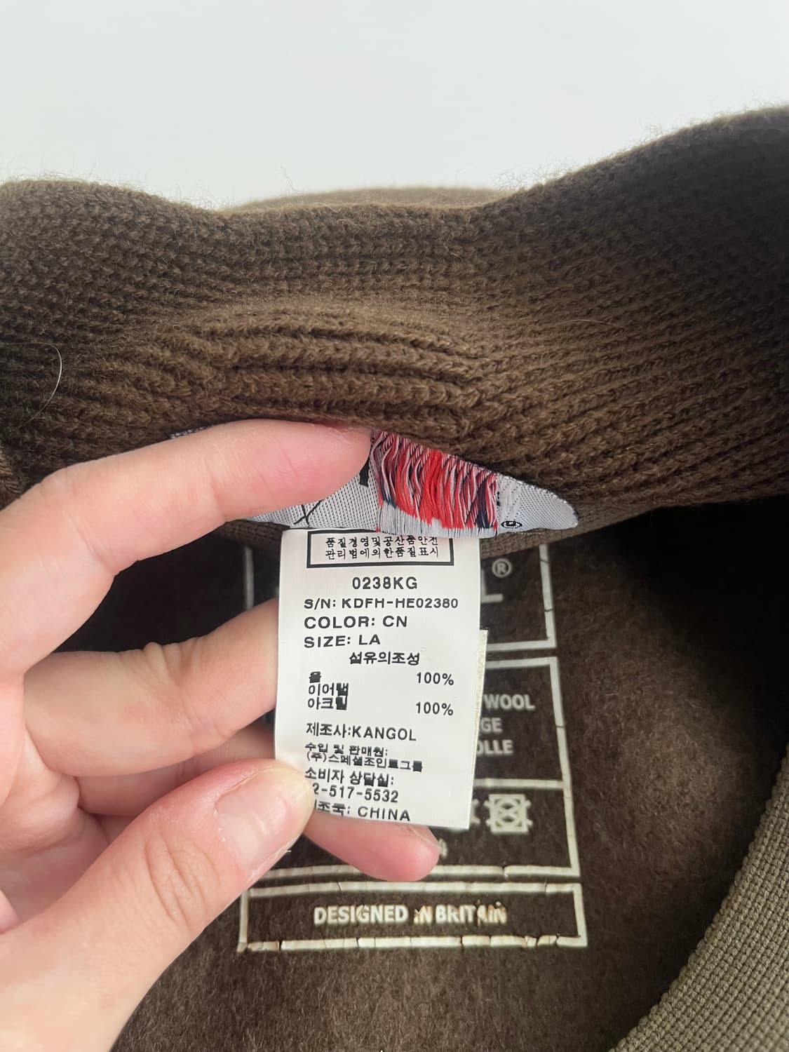 L) 캉골 울 100 이어 플랩 헌팅캡 브라운 상품이미지5