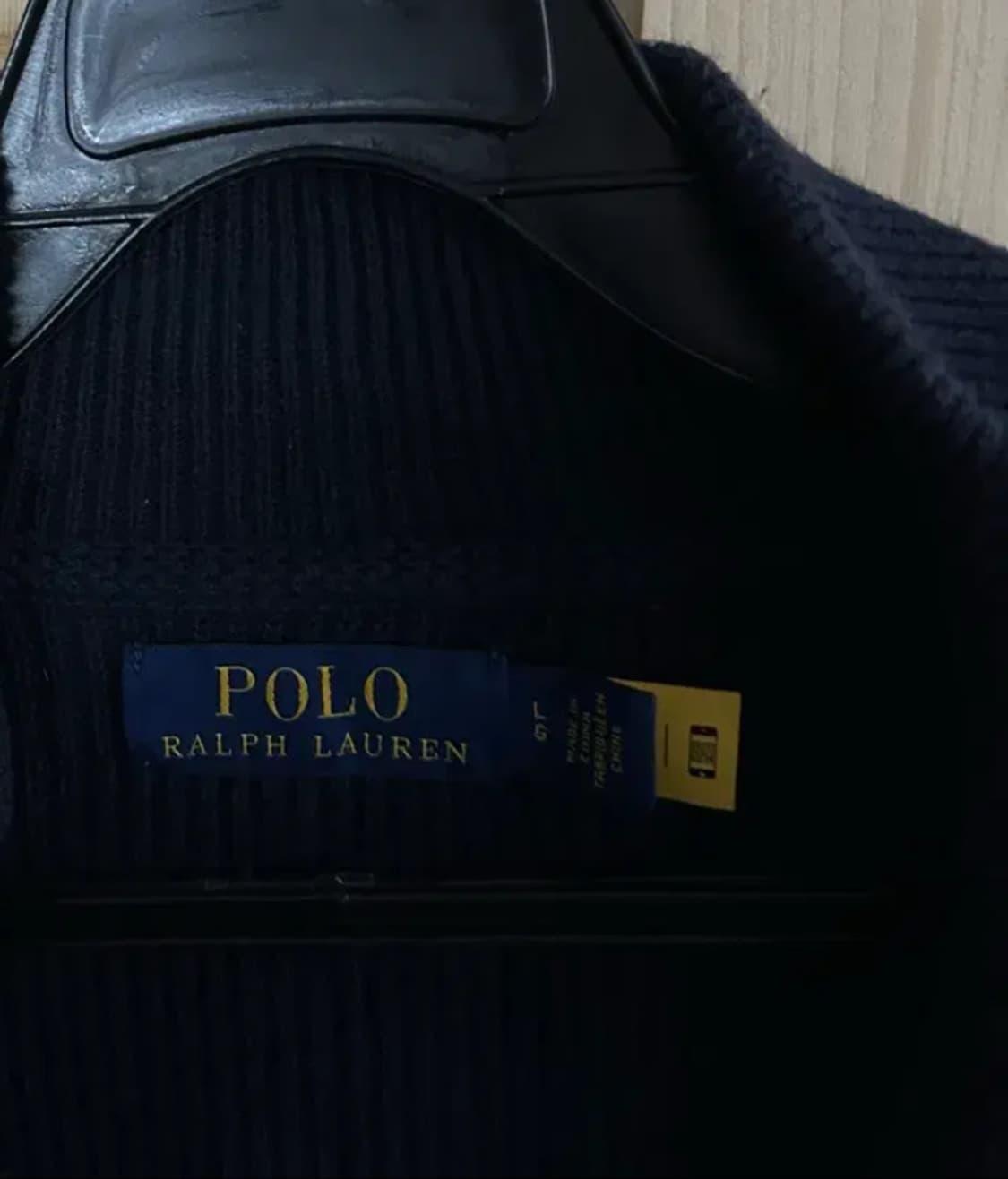 no.122 폴로 랄프로렌 풀니트집업 네이비 L 상태s급 상품이미지4