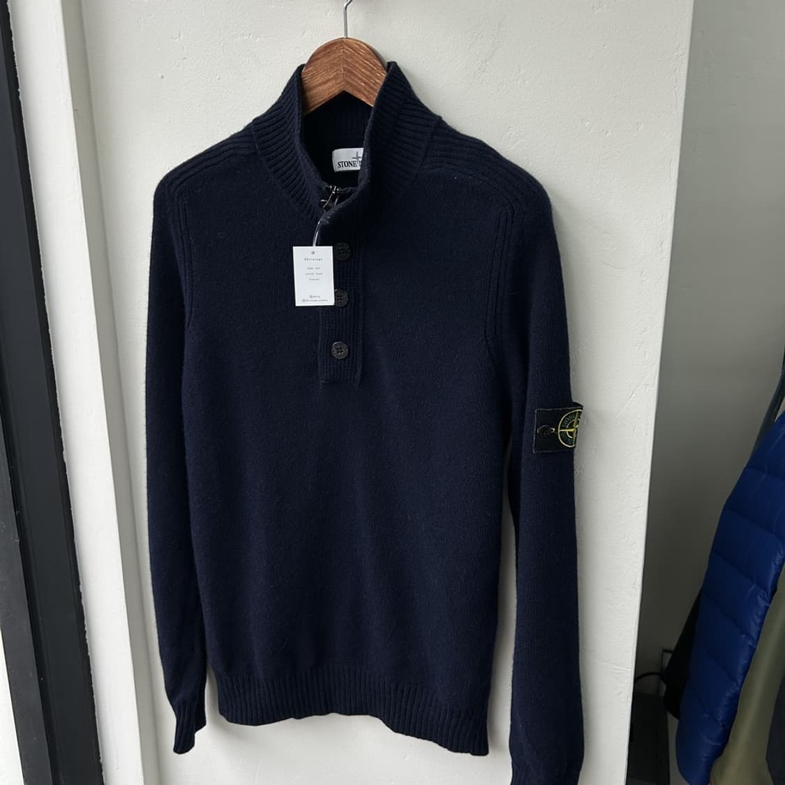 15967 - 스톤아일랜드 와펜 하프 니트 상품이미지2