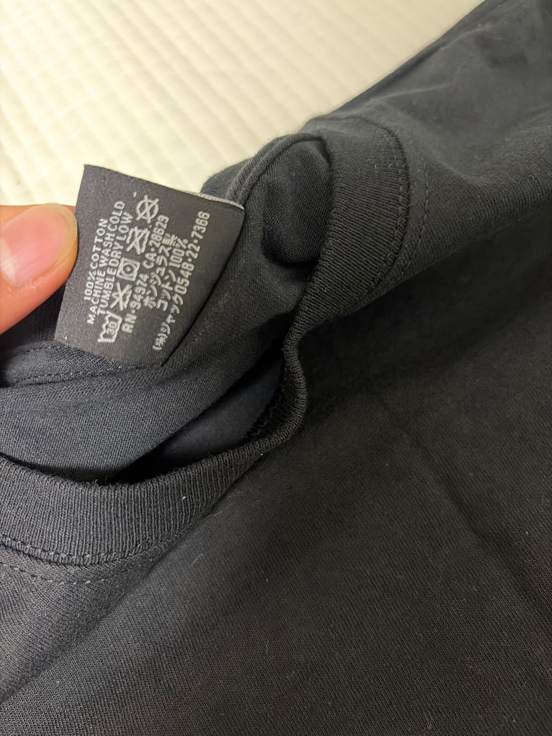 스투시 Stussy 베이직 블랙 반팔 티 상품이미지4